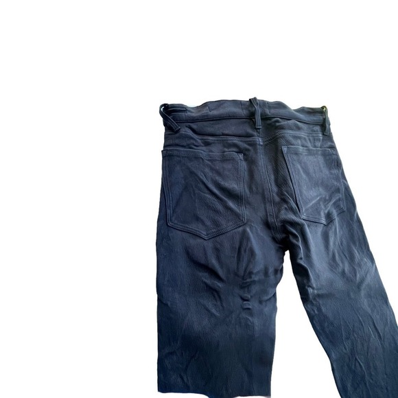 Frame Atelier Le Skinny De Jeanne Leather Pant in Washed Black - Size 26 - Picture 6 of 15